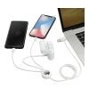 5-in-1 Charging Cable with Coating White | No Imprint | not available