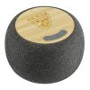 Garm Fabric & Bamboo Speaker with Wireless Chargin Standard | Gray | No Imprint | not available | not available