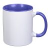 11 Oz. Dye Blast Full Color Mug White Aqua | No Imprint | not available | not available