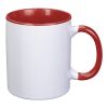 11 Oz. Dye Blast Full Color Mug White Red