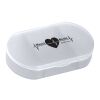 Oval Shape Pill Holder Matte White
