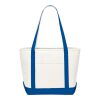 Baltic 18oz Cotton Canvas Boat Tote Transparent Royal Blue | No Imprint | not available | not available