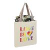 Rainbow Recycled 6oz Cotton Convention Tote Standard | Natural | No Imprint | not available | not available