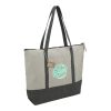 Repose 10oz Recycled Cotton Zippered Tote Standard | Gray | No Imprint | not available | not available