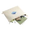 Organic Cotton Flat Travel Pouch Natural | No Imprint | not available | not available