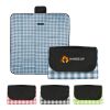Gingham Roll-Up Picnic Blanket Black with Natural | No Imprint | not available | not available