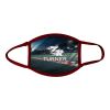 2-Ply Sublimation Face Mask White Red | No Imprint | not available | not available