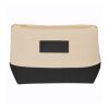 Allure Cosmetic Bag Natural with Brown