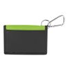 Wallet With Carabiner Lime