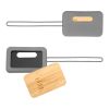 First Class Bamboo & Silicone Luggage Tag Grey Storm | No Imprint | not available | not available