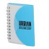 3.4” x 4.5” FSC® Recycled Post Spiral Notebook Transparent Blue