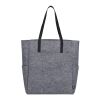 Recycled Felt Tall Shopper Tote Charcoal | No Imprint | not available | not available