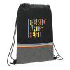 Rainbow RPET Drawstring Bag Black | No Imprint | not available | not available
