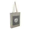 Recycled Cotton Pocket Tote Standard | Natural-Black | No Imprint | not available | not available
