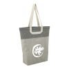 Recycled Cotton U-Handle Book Tote Standard | Natural-Black | No Imprint | not available | not available