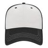 Cap America Relaxed Golf Cap White-Black | Embroidery | - Right Side Panel | 2.75 Inches × 2.00 Inches