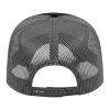 Cap America Two-Tone Trucker Mesh Back Cap Black-Charcoal