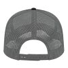 Cap America Trucker Mesh Back Cap Black-Charcoal | Embroidery | - Left Front Panel | 2.75 Inches × 2.00 Inches