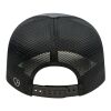 Cap America Premium Trucker Mesh Back Cap Gray-Black | Embroidery | - Across Left Side Seam | 4.00 Inches × 1.50 Inches