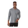 Men's MORI Long Sleeve Polo Steel Grey | S