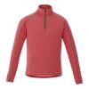 Men's TAZA Knit Quarter Zip Standard | Team Red Heather | XL | No Imprint | not available | not available