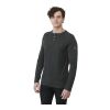tentree TreeBlend Classic Henley Longsleeve - Men's Standard | Matte Black | L | No Imprint | not available | not available
