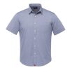 Petrus Wrinkle-Free Short Sleeve Shirt - Men's Standard | Navy | XL | Embroidery | CHEST, Horizontal, - Centered on Right Chest | 4.00 Inches × 4.00 Inches