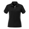 Women's Kiso Short Sleeve Polo Black-White | 3XL