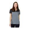 Women's PRATER Short Sleeve Polo Standard | Steel Grey-Black | XS | No Imprint | not available | not available
