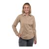 Women's WILSHIRE Long Sleeve Shirt Standard | Desert Khaki | M | No Imprint | not available | not available
