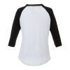 Women's DAKOTA Three Quarter Tee Standard | Black-White | S | No Imprint | not available | not available