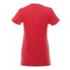 Women's MONROE Short Sleeve Pocket Tee Team Red Heather-White | L | No Imprint | not available | not available