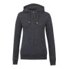 Women's Space Dye Zip Hoodie Standard | Black | M | No Imprint | not available | not available