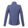 Women's DEGE Eco Knit Half Zip Metro Blue Heather-Black | S