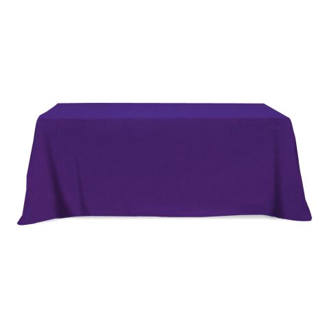 Flat Poly/Cotton 4-sided Table Cover - fits 8&#039; standard table Purple | No Imprint | not available | not available