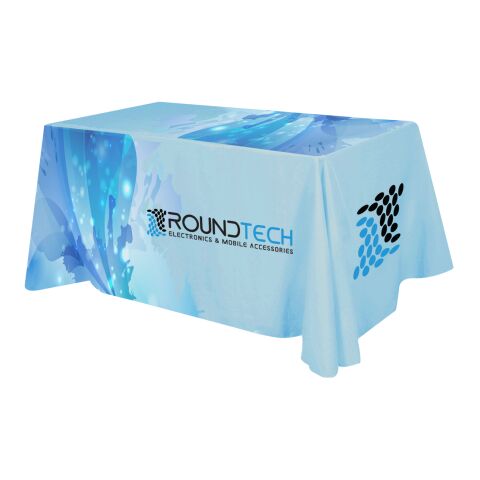 Flat All Over Dye Sub Table Cover - 4-sided, fits 6&#039; table White | No Imprint | not available | not available