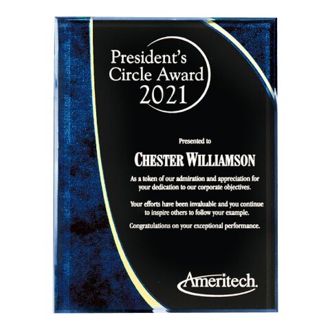 Small Halley Plaque Matte Blue