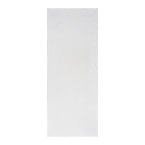 30&quot; X 60&quot; Velour Beach Towel White | No Imprint