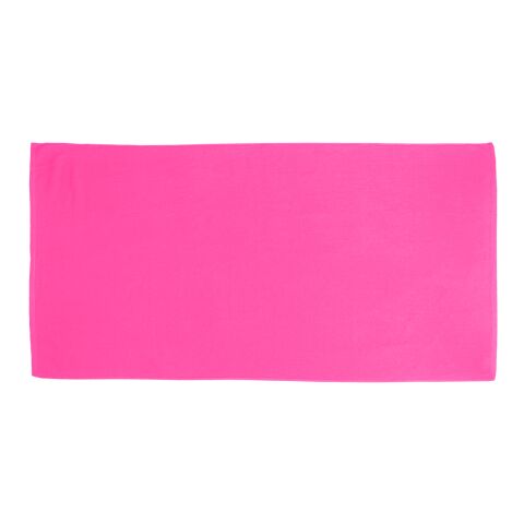 35&quot; X 60&quot; Velour Beach Towel Pink White | No Imprint | not available | not available