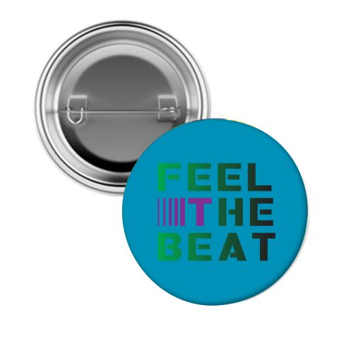 Full Color Pin Back Button Silver | No Imprint | not available
