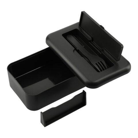 Bamboo Fiber Lunch Box with Utensil Pocket Onyx