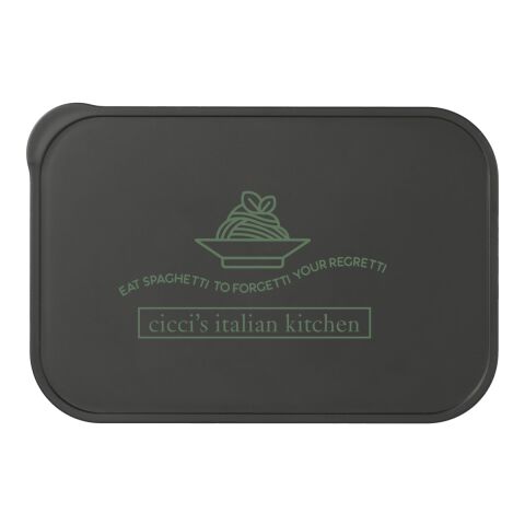 PLA Bento Box with Band and Utensils Black | No Imprint | not available | not available