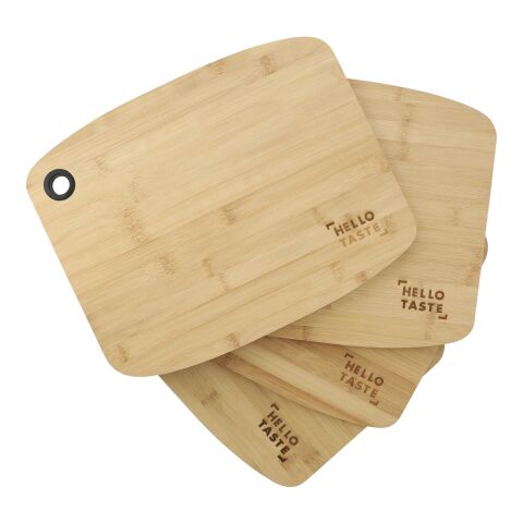 FSC Large Bamboo Cutting Board with Silicone Grip Standard | Black | No Imprint | not available | not available