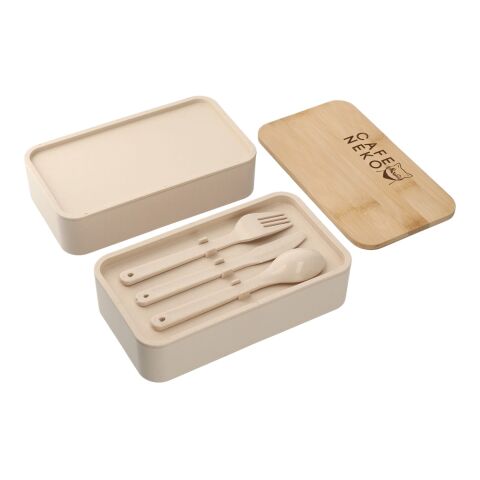 Stackable Bamboo Fiber Bento Box Standard | Light Yellow | No Imprint | not available | not available