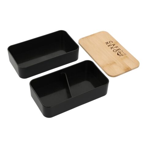 Stackable Bamboo Fiber Bento Box Standard | Black | No Imprint | not available | not available