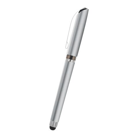 AVENDALE VELVET TOUCH STYLUS GEL PEN Silver with Black | No Imprint | not available | not available