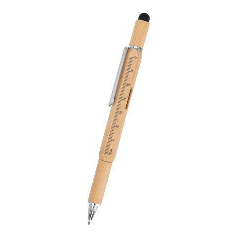 Bamboo Multi-Function Tool Pen Beige | No Imprint | not available | not available