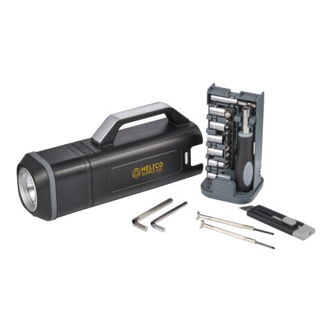 Tool Set rABS with Rechargeable LED Flashlight Black | No Imprint | not available | not available