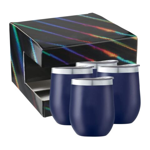 Corzo Cup 12oz 4 in 1 Gift Set Navy | No Imprint