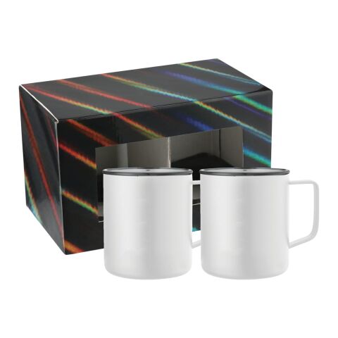 Rover Camp Mug 14oz  2 in 1 Gift Set White | No Imprint